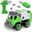 power gearz flybar garbage truck toy with electric drill remote control – realistic sounds and diy assembly for kids logo