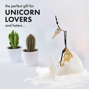 img 1 attached to White PyroPet Unicorn Candle With Gold Aluminum Skeleton - Mandarin, Vanilla & Cinnamon Scented - 16 Hour Burn Time - 8” Tall - Perfect Gift For Unicorn Enthusiasts