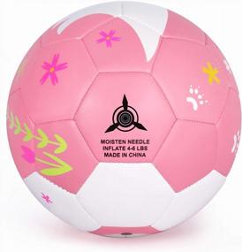 img 1 attached to Unleash Your Child'S Love For Soccer With PP PICADOR Kids Soccer Ball - Dinosaur Themed Size 3 Ball With Bonus Pump