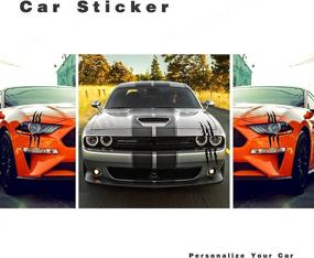 img 2 attached to Black Monster Claw Marks Decal Vinyl Sticker Stripes for Sports Cars, SUVs, Pickup Trucks, Motorcycles, etc. – Set of 2 Headlight Car Stickers