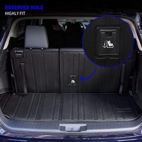 img 1 attached to Rongtaod Fit Toyota Highlander 2020-2022 Rear Trunk Mat Cargo Liner - TPE All-Weather Car Accessories