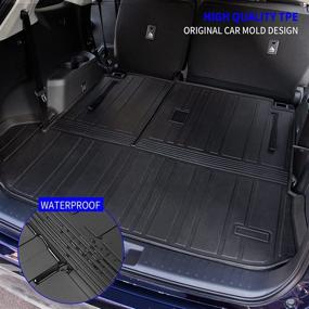 img 2 attached to Rongtaod Fit Toyota Highlander 2020-2022 Rear Trunk Mat Cargo Liner - TPE All-Weather Car Accessories