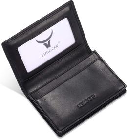 img 4 attached to 💼 HISCOW Large Compartment Men's Accessories: Wallets, Card Cases & Money Organizers for Business Holders