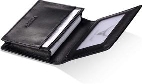 img 2 attached to 💼 HISCOW Large Compartment Men's Accessories: Wallets, Card Cases & Money Organizers for Business Holders