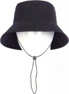 шапка-ведро большого размера xxl из 100% хлопка - регулируемая кепка с широкими полями, упаковываемая большая летняя защита от солнца логотип
