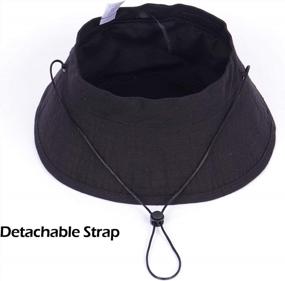 img 1 attached to XXL Oversize 100% Cotton Bucket Hat - Adjustable Wide Brim Boonie Cap, Packable Big Summer Sun Protection