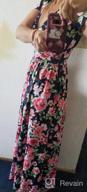 img 1 attached to Women'S V-Neck Floral Print Pocket Maxi Long Dress review by Kaitlyn Nelson