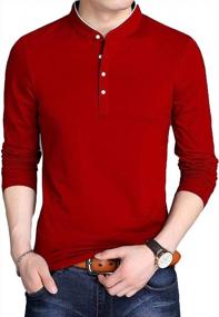 img 4 attached to Mens Long Sleeve Polo Shirts