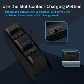 img 1 attached to Fast Charging Dual Station For PS5 Controllers - Mcbazel USB Type C Charger With LED Indicator