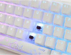 img 2 attached to Механическая клавиатура Ducky One 2 SF — чистый белый RGB-светодиод, 65%, бесшумные переключатели Red Cherry MX, двойные колпачки PBT премиум-класса