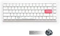 механическая клавиатура ducky one 2 sf — чистый белый rgb-светодиод, 65%, бесшумные переключатели red cherry mx, двойные колпачки pbt премиум-класса логотип