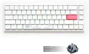 img 4 attached to Механическая клавиатура Ducky One 2 SF — чистый белый RGB-светодиод, 65%, бесшумные переключатели Red Cherry MX, двойные колпачки PBT премиум-класса
