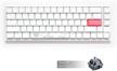 ducky one 2 sf mechanical keyboard - pure white rgb led, 65%, silent red cherry mx switches, premium double shot pbt keycaps logo