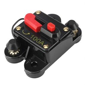 img 4 attached to 🔌 JOYHO 100 Amp Circuit Breaker with Manual Reset for Marine RV Car Audio: Waterproof Fuse Holder for Solar System Amps Protection