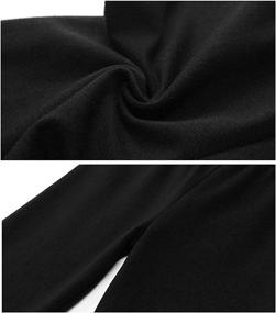 img 2 attached to FLARY Stretchy Tights Leggings Black Girls' Clothing - Leggings