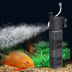 img 2 attached to TechnologyMatter Aquarium Submersible Internal Filter Fish & Aquatic Pets and Aquarium Pumps & Filters