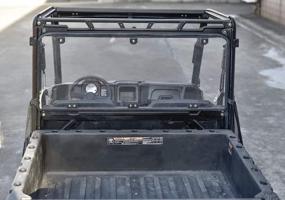 img 3 attached to Upgrade Your Polaris Ranger With SAUTVS Rear Windshield: Durable & Waterproof Panel For Midsize Models 2015-2023