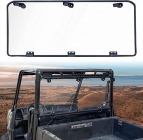 img 4 attached to Upgrade Your Polaris Ranger With SAUTVS Rear Windshield: Durable & Waterproof Panel For Midsize Models 2015-2023