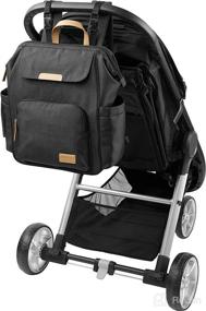 img 2 attached to Convenient and Stylish: Simple Joys by Carter's Baby Everyday Diaper Backpack in Black, One Size