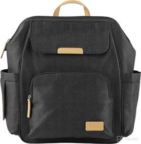 img 4 attached to Convenient and Stylish: Simple Joys by Carter's Baby Everyday Diaper Backpack in Black, One Size
