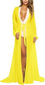 img 4 attached to 👙 Sovoyontee Womens Kimono Swimsuit: Stylish Bathing Women's Clothing - Swimsuits & Cover Ups
