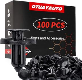 img 4 attached to 100Pcs OTUAYAUTO Front Bumper & Radiator Support Retainer Clips - OEM# 11296-AG000, 8mm Plastic Push Fender Liner Clip - Compatible with Nissan & Infiniti