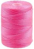 c lon bead cord neon pink logo