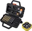 complete punch and hammer set for precision work: includes roll flat pin punch set, magnetic bench block, and detachable head hammer logo