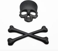 metal skeleton crossbones 3d skull car motorcycle sticker/label 💀 emblem badge - stylish skull accessory for car styling stickers логотип