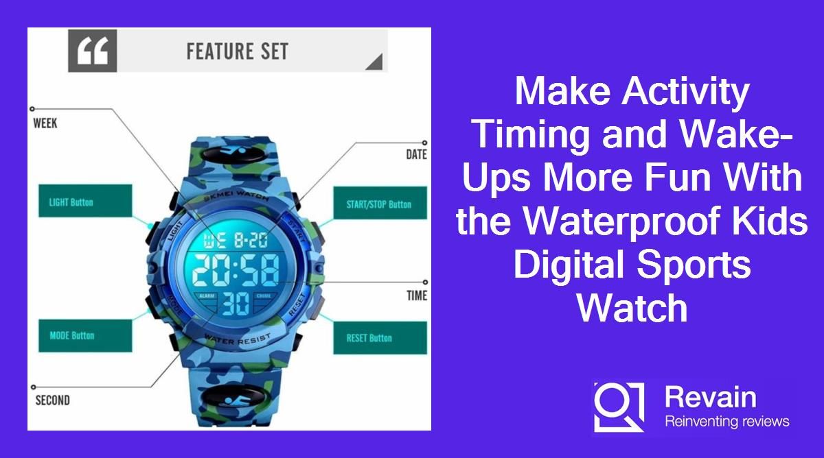 Article Make Activity Timing and Wake-Ups More Fun With the Waterproof Kids Digital Sports Watch