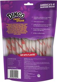 img 3 attached to 50-Count Dingo Twist Sticks Rawhide Chews Made With Real Chicken