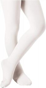 img 4 attached to High-Quality And Comfortable Ballet Tights For Girls Of All Ages