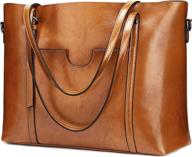 s zone genuine leather shoulder capacity women's handbags & wallets - totes logo