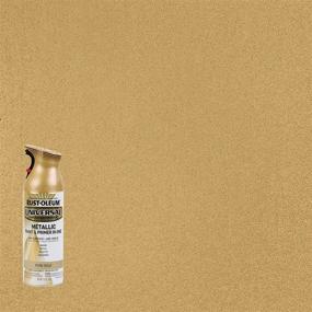 img 3 attached to Rust-Oleum Pure Gold 245221 Universal All Surface Spray Paint, 11 Oz, Metallic, 11 Ounce (Pack Of 1)