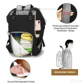 img 1 attached to 🎒 Waterproof Nappy Bag Backpack with Changing Pad - Multi-Functional Diaper Bag