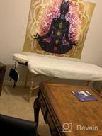 img 1 attached to Colorful Mandala Chakra Tapestry For Yoga & Meditation - Indian Wall Hanging Decoration For Studio Room With 7 Chakras review by Karen Watson