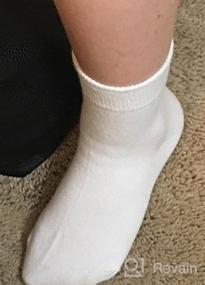 img 7 attached to Cерия носков с встречным отворотом для девочек EPEIUS - безшовные хлопковые носки в школьную форму - набор из 6 - идеальны для детей, мальчиков