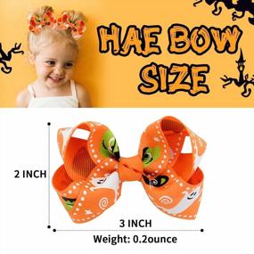 img 3 attached to Boutique Alligato Halloween Grosgrain Accessories Baby Care