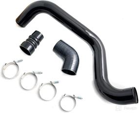 img 2 attached to 🔥 GXP Gloss Black Hot Side Intercooler Pipe & Boot Kit: Compatible with 2004.5-2010 Chevy/GMC 6.6 LLY LBZ LMM Duramax Diesel – Top Performance Upgrade!