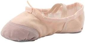 img 1 attached to Enhance your Toddler's Dance Skills with Classic Canvas Practise Dancing Flats