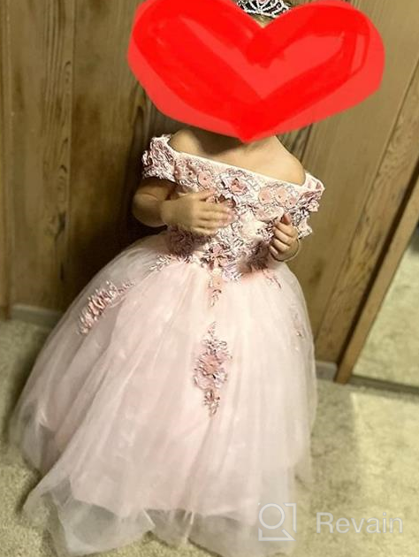 img 1 attached to Magical Princess Flower 👸 Communion Dresses for Girls' Wedding Attire review by Veronica Ramos