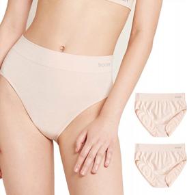 img 4 attached to Full Coverage High Waist Bamboo Panties For Women By Boody Body EcoWear - Soft, Breathable And Seamless Stretch Underwear Made From Bamboo Viscose