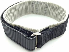 img 2 attached to Adjustable Length Black Nylon Watch Replacement Men's Watches best - Watch Bands