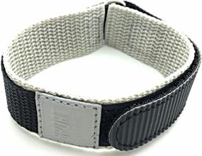 img 1 attached to Adjustable Length Black Nylon Watch Replacement Men's Watches best - Watch Bands