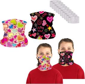 img 4 attached to GomReck Protection Bavaclava Bandana Cycling Girls' Accessories via Fashion Scarves
