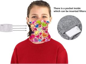 img 3 attached to GomReck Protection Bavaclava Bandana Cycling Girls' Accessories via Fashion Scarves