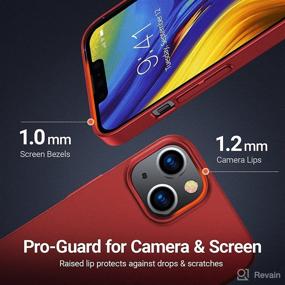 img 1 attached to 📱 TORRAS Slim Fit iPhone 13 Mini Case - Lightweight, Full Protection Matte Hard PC Phone Cover in Lucky Red - 5.4 inch Compatible