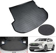 🚗 cartist custom fit cargo liner for hyundai santa fe 2021-2022: all weather trunk mat with tpe odorless protection (not fit hybrid models) logo