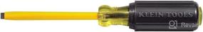 img 1 attached to 🔧 Klein Tools 620-4 Coated Flathead Screwdriver: 1/4-Inch Cabinet Tip, 4-Inch Round Shank, Cushion Grip Handle – Premium Quality & Comfortable Screwdriver