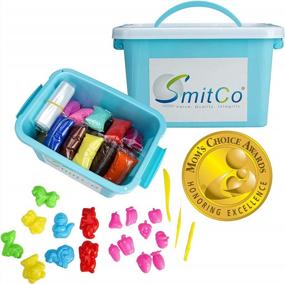 img 4 attached to Get Creative With SMITCO Modeling Air Dry Clay - 36 Colorful Kits For Kids' Sensory Exploration And Craft Fun - Mold, Slime, And Learn With Easy Workability And No Crumbling!